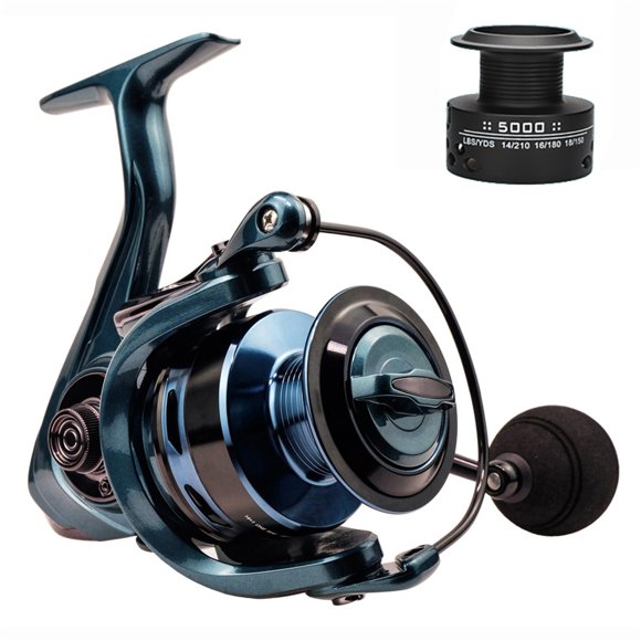 14+1BB Double Spool Fishing Reel 5.5:1 4.7:1 Gear Ratio High Speed Spinning Reel Carp Fishing Reels Casting Reel ,Rigid Aluminum Skeletal Frame
