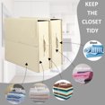 thumbnail image 4 of Bed Sheet Storage Box Collapsible Bed Sheet Organizer Large Capacity Pillowcase Storage Container Oxford Cloth Closet Organizer for Bedding Duvet Covers Pillow Cover, 4 of 9