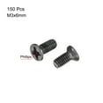 thumbnail image 2 of Uxcell M3 x 6mm Phillips Screw Fastener Black Zinc Plated 150 Pack, 2 of 5