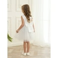 thumbnail image 4 of famuka Toddler Sequin Dress Little Girl Sleeveless Party Dress Summer Mesh Tulle Dress, 4 of 10