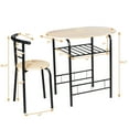 thumbnail image 4 of Gymax 3 Piece Dining Set Home Kitchen Furniture Table and 2 Chairs Natural, 4 of 10