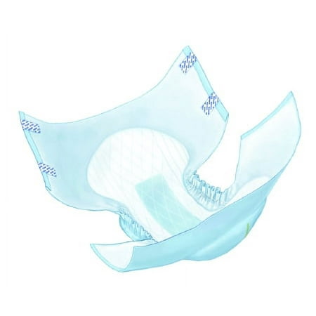 Wings Adult Incontinent Brief Tab Closure, Medium, Disposable, Heavy Absorbency, Pack of 12
