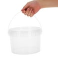 thumbnail image 3 of CHICHUMID Transparent Portable Bucket Plastic Storage Outdoor Activities 1Set, 3 of 8