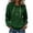 001_Dark Green, variant on Women's St. Patrick's Day Shamrock Art Print Hoodie Shamrock St. Patrick's Day Shirt