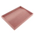 thumbnail image 4 of KLKCMS Pink Velvet Stack-Able Jewelry Tray (F) Showcase Necklace Stud Display Organizer Necklace Tray, 4 of 7