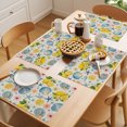 thumbnail image 5 of Coastal Placemats Set of 8 Summer Lemon Flower Shell Starfish Rustic Place Mats Indoor Wipeable Table Mats Washable Cloth Dining Table Placemats for Kitchen Holiday Party Home Decor 13x19 Inch, 5 of 9
