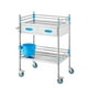 thumbnail image 1 of Carrito utilitario VEVOR de acero inoxidable de 2 capas con 2 ruedas bloqueables, 1 of 9