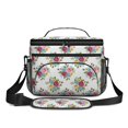 thumbnail image 2 of Lunch Box Pioneer Flower Floral Print Pattern Insulated Lunch Bag for Women Men,Medium Leakproof Lunchbox Cooler Bag Adjustable Strap,10 X 6.7 X 8 Inches, 2 of 6