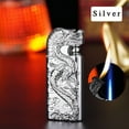 thumbnail image 1 of RYRDWP Windproof Double Flame Inflatable Lighter Double Fire Direct Conversion Open Flame Inflatable Lighter Metal Three-dimensional Relief Dragon Men's Lighter, 1 of 1