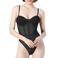 thumbnail image 2 of Ropa interior sexy de mujer con tirantes, corsé de malla y body., 2 of 8