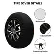 thumbnail image 4 of Bingfone Insects Spare Tire Cover Weatherproof Universal Wheel Protectors For Rv Camper Travel Trailer Suv Truck 14 Inch, 4 of 9