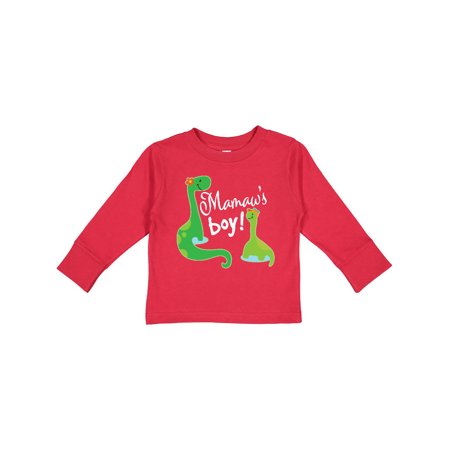 

Inktastic Mamaws Boy Grandson Gift Dinosaur Gift Toddler Boy Girl Long Sleeve T-Shirt