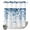 Blue, variant on No Hook Shower Curtain, Eucalyptus Leaves Shower Curtains for Bathroom with See Through Top Window, Green Botanical Summer Spring Leaves Waterproof & Washable Bath Curtain Small Stall 36"x78"