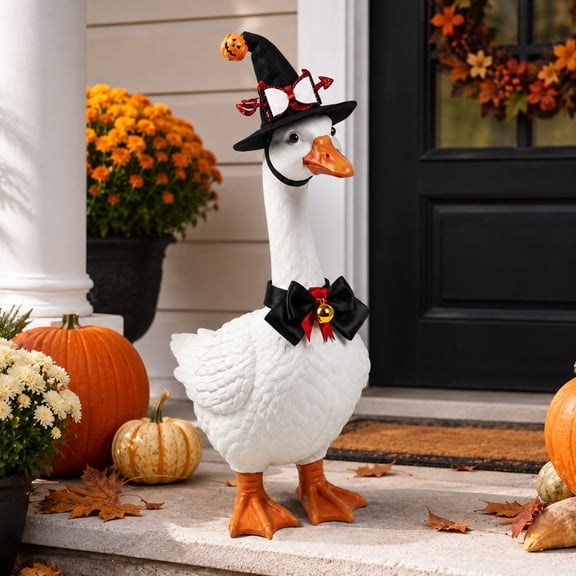 Gqtwoy Halloween Porch Bird Outfit Set, Funny Decorative Bird Clothing, Yard Garden Holiday Decoration, Ideal for Parties and Events, Perfect Gift for Collectors and Decor Fans