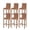 Brown Red, variant on Brown Plaid Bar Stool Covers Set of 4, Modern Abstract Ombre Gingham Checkered Stretch Washable Bar Chair Covers with Backs, Removable Pub Counter Height Chair Cover for Kitchen Dining Room Cafe