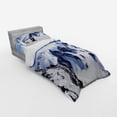 thumbnail image 3 of Winter Duvet Cover Set, Snowy Mountain Peaks Tops High Lands Northern Scenic Alps Panorama Valley Print, Bedding Set with Shams and Fitted Sheet, 3 Sizes, by Ambesonne, 3 of 3