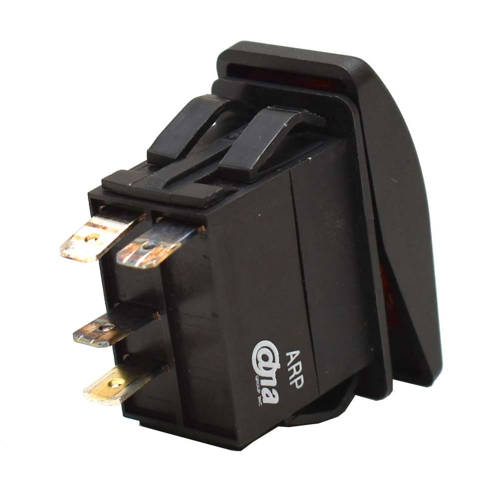 DNA On/Off Boat Rocker Switch | Stereo 4 Spade Red Illuminated