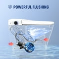thumbnail image 6 of HOROW Luxury Smart Toilet, with Bidet Built-in, Automatic, Auto Open/close Lid, Heated Bidet Seat, 6 of 16