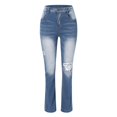 thumbnail image 3 of Vedolay High Waisted Jeans for Women Ripped Jeans Distressed Skinny Stretchy Denim Pants,Blue M, 3 of 5