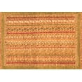 thumbnail image 1 of Ahgly Company Indoor Rectangle Oriental Orange Modern Area Rugs, 5' x 7', 1 of 4