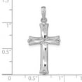 thumbnail image 2 of FB Jewels 14K White Gold Cross with Starburst Center Pendant, 2 of 2