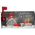 thumbnail image 4 of Merry Christmas Gnome Xmas Gifts Mailbox Covers Magnetic Mail Cover Letter Post Box 25.5x21 in Mailwrap for Outside Garden Home Decor, 4 of 6
