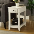 thumbnail image 2 of Bowery Hill Wood White End Table Rectangular 23" H x 13" W x 22" D, 2 of 2