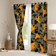 thumbnail image 3 of jejeloiu Western Farmhouse Camo Blackout Curtains Set of 2 (52x84 Each),Orange Mallard Duck Window Curtains For Teens, 3 of 6