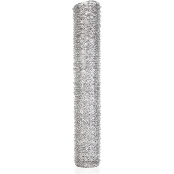 SEBLAFF Galvanized Hexagonal Wire Poultry Netting Mesh for Craft Projects and Gardening Metal Mesh Fencing / Chicken Wire