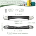 thumbnail image 2 of Uxcell Luggage Handle Replacement Suitcase Handle Replacement for Suitcase Travel Bags RB-033B & Plastic & Black, 2 of 7