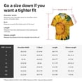 thumbnail image 5 of Fuzoiu Vibrant Sunflower Painting Print Men's Casual Short,Men's Short Sleeve Shirt,Mens Casual Button Down Shirts,Cuban Collar Summer Shirt for Beach, Vacation, and Outdoor Activities-Large, 5 of 5