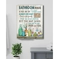 thumbnail image 5 of Bathroom Decor Wall Art, Bathroom Rules Wall Decor, Rustic Bathroom Canvas Prints Signs Modern Farmhouse Wall Decor Wood Background Bathroom Pictures Artwork Framed Bath Laundry Room Home Decorations, 5 of 6