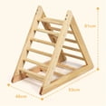 thumbnail image 3 of Escalera Triangular de Madera Costway Natural 93 x 46 x 81 cm para Niños más de 3 años, 3 of 10