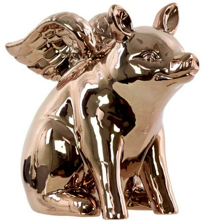Winged Pig - Urban Trends Sitting Winged Pig Figurine