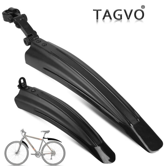 TAGVO Bike Mudguard Set for 20/22/24/26 inch, Universal Full Cover Thicken Widen Bicycle Fender Set Mountain Bike Front&Rear Mud Guard Adjustable Bike Fender Mudflap for MTB Mountain Road Bike