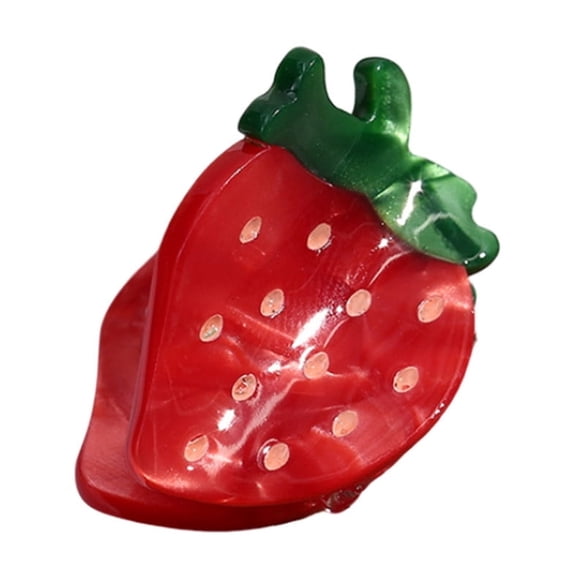 Elegant Strawberry Hair with Secure Grip Adorable Fruit Design Barrettes for Girls and Women