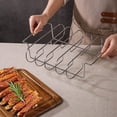 thumbnail image 2 of Non-stick Grill Rib Rack Grill Steaks Racks Stainless Steel Beef Ribs Grill, 2 of 9