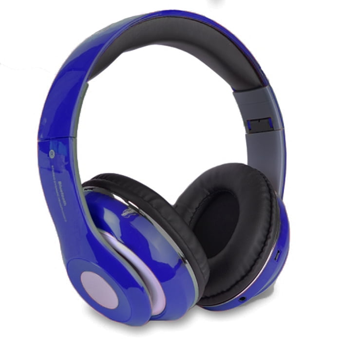 Bluetooth Rechargeable Over Ear Headset Foldable Wireless Wired