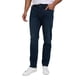 thumbnail image 1 of Jeans IZOD para hombre, corte recto, estilo clásico con 5 bolsillos, azul oscuro, 1 of 7