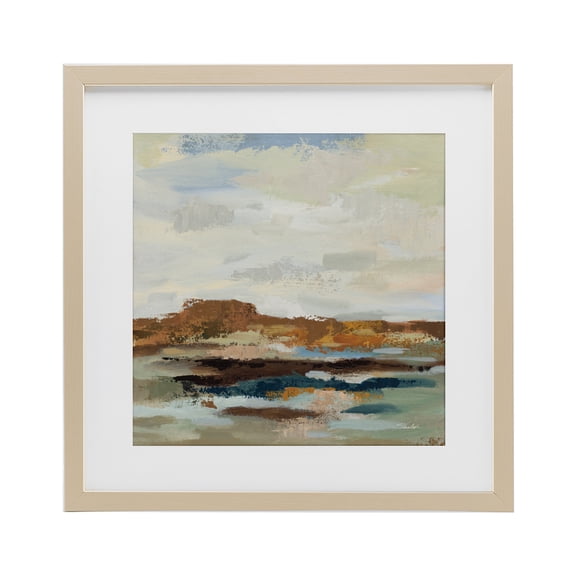 Stupell Industries Rustic Lodge American West Abstract Birch Framed Print Under Glass, 16 x 16, by Silvia Vassileva