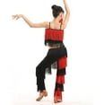 thumbnail image 3 of Kiijoy Girls 2 Piece Latin Ballroom Dance Outfits Tassel Camisole Fringe Pants Modern Dancewear, 3 of 6