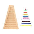 thumbnail image 2 of Escalera Coloreada Matemáticas De Montessori , Regalos De Aprendizaje Educativos Tempranos Del Tablero De Mader Sunnimix Juguete de desarrollo para niños, 2 of 6