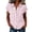Pink, variant on Women's Short Sleeve Summer New Cross Border Fashion Stripe Shirt