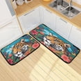 thumbnail image 7 of Coolnut Kitchen Rug Set of 2, Tigers Flowers Cushioned Anti-Fatigue Kitchen Mat Non Slip Washable Floor Mat Comfort Standing Mats for Office, Home, Laundry Room Home Decor Gifts, 7 of 7