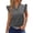 Green, variant on Women's Denim-Look Round Neck Tops Casual Solid Color Loose Ruffled Cap Sleeves T-shirt Fashion Buttonless Pullover Summer Blouses(Black,M)