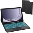 thumbnail image 1 of Funda con teclado para tableta ROOFEI Galaxy Tab A9+ de 11 pulgadas, negra, 1 of 9