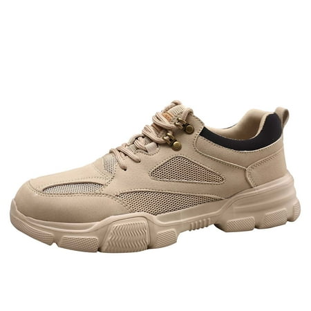 

Work Shoes with Steel toe Puncture Resistant Slip On Safety Shoes Comfortable and Lightweight Summer Steel Toe Sneakers for Both Men and Women