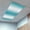 Turquoise, variant on Ombre Dark Blue Fluorescent Light Covers, Gradient White Abstract Minimalist Stripe Magnetic Light Covers for Ceiling Lights, Fluorescent Ceiling Shade for Classroom Bedroom Office 4x2Ft x 4PCS