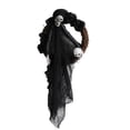 thumbnail image 1 of Fantasmas De Halloween Corona Colgante De Esqueleto De Terror Negro / Blanco Para La Decoración De La Fiesta De Halloween Serendint HA041433-00, 1 of 6