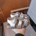 thumbnail image 6 of KPOPLK Kids Sandals Girls Summer Outdoor Non-slip Athletic Sandals Closed Toe Adjustable Sandal Lightweight Shoes for Toddler/Little Kid(Silver,13.5), 6 of 8
